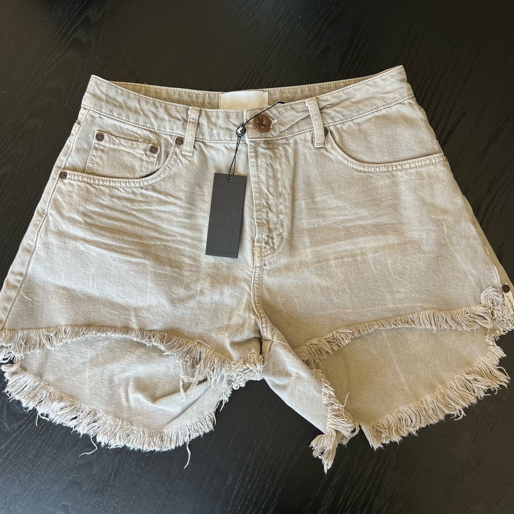 One Teaspoon Coffee Mid Rise Shorts 29